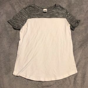 PINK grey and white T-shirt